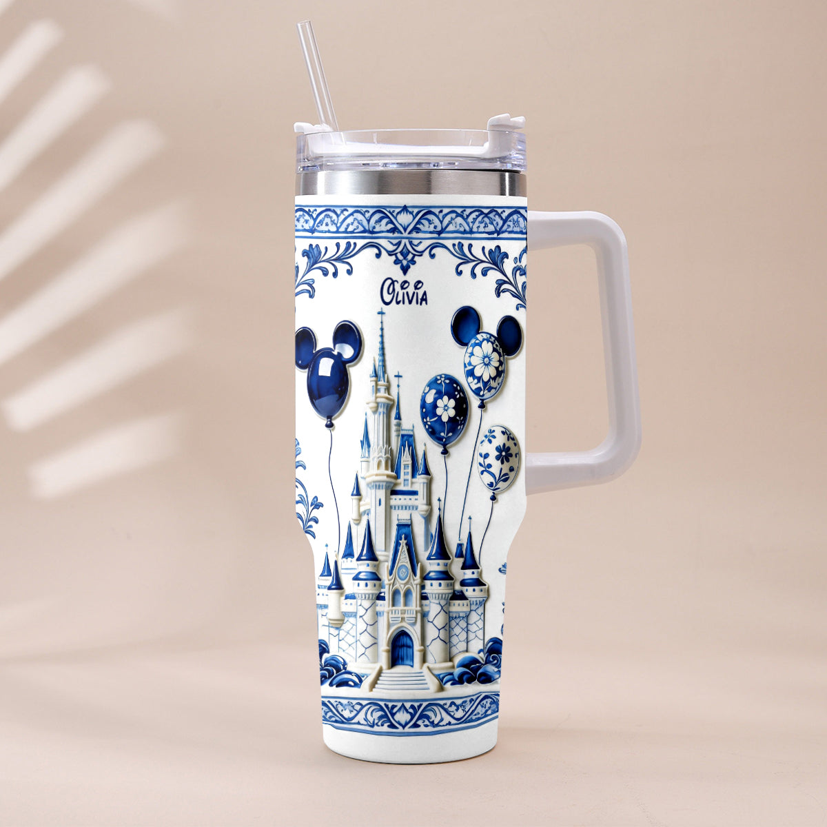 The Magical Castle - Personalized Dream Trip Tumbler With Plush Charm