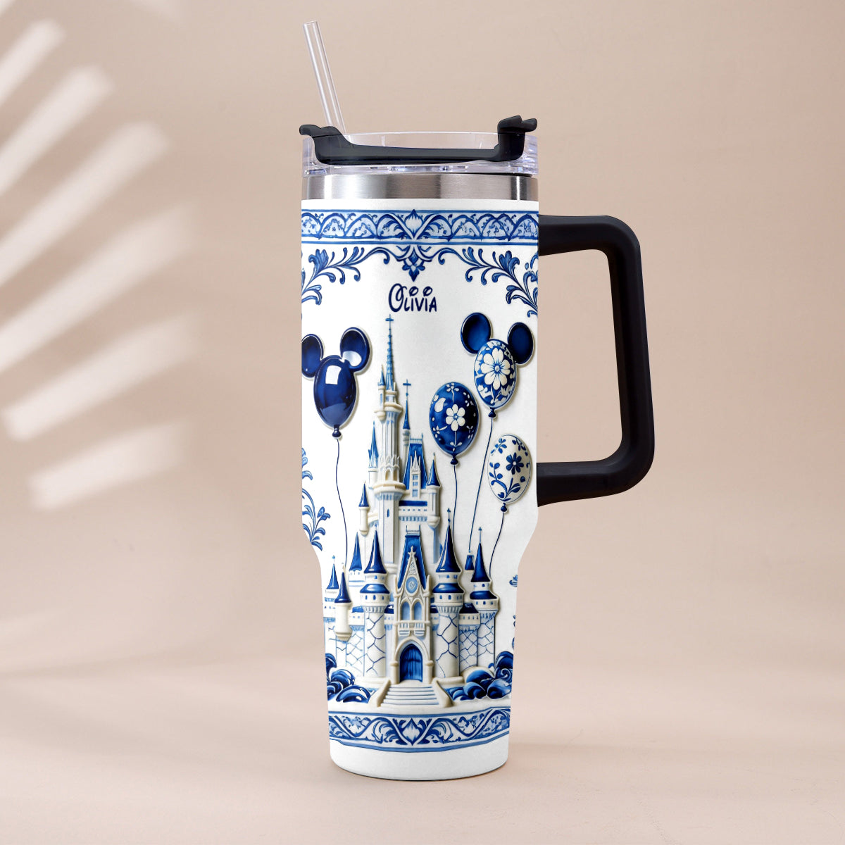 The Magical Castle - Personalized Dream Trip Tumbler With Plush Charm