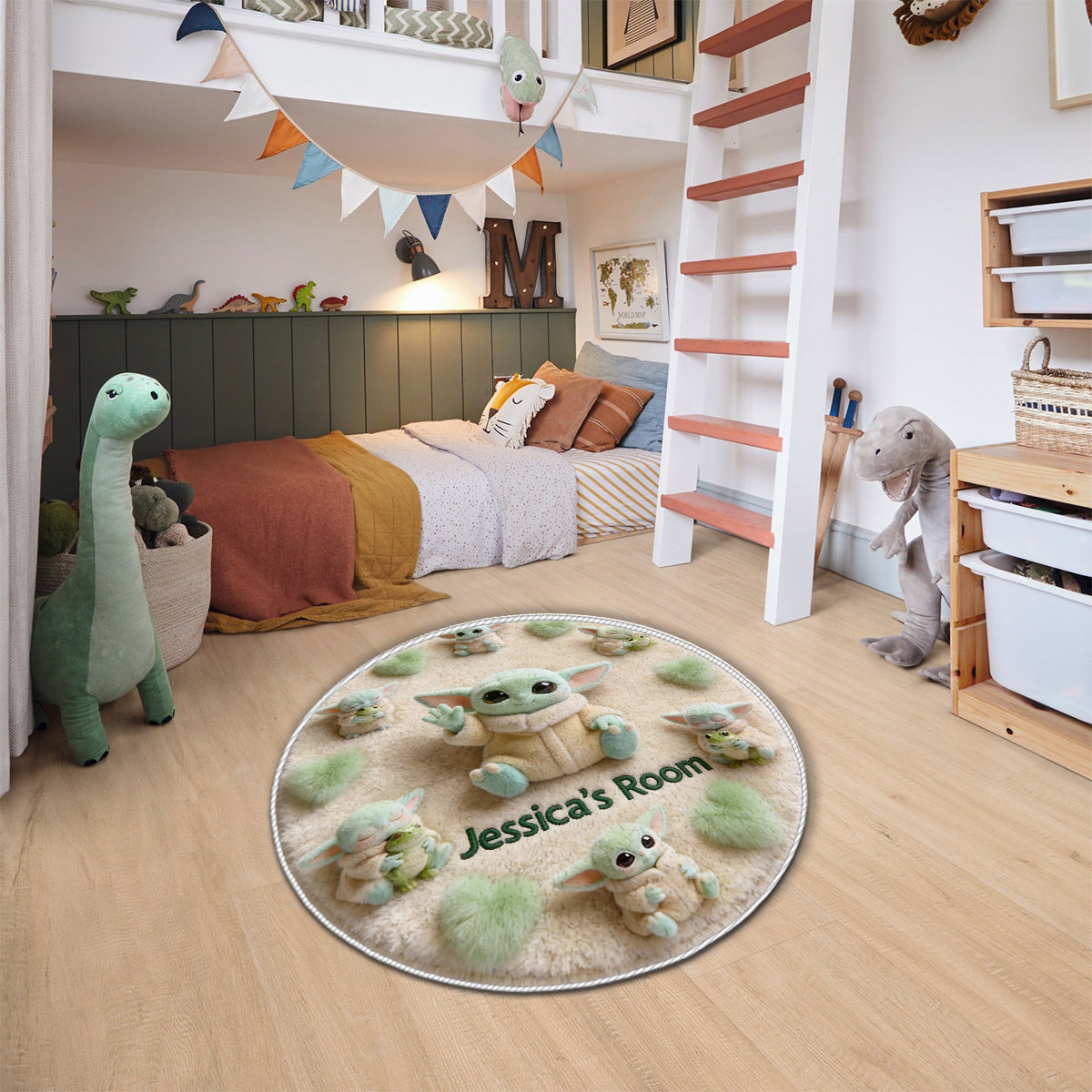 Cute Baby - Personalized The Force Non-Slip Tufted Rug
