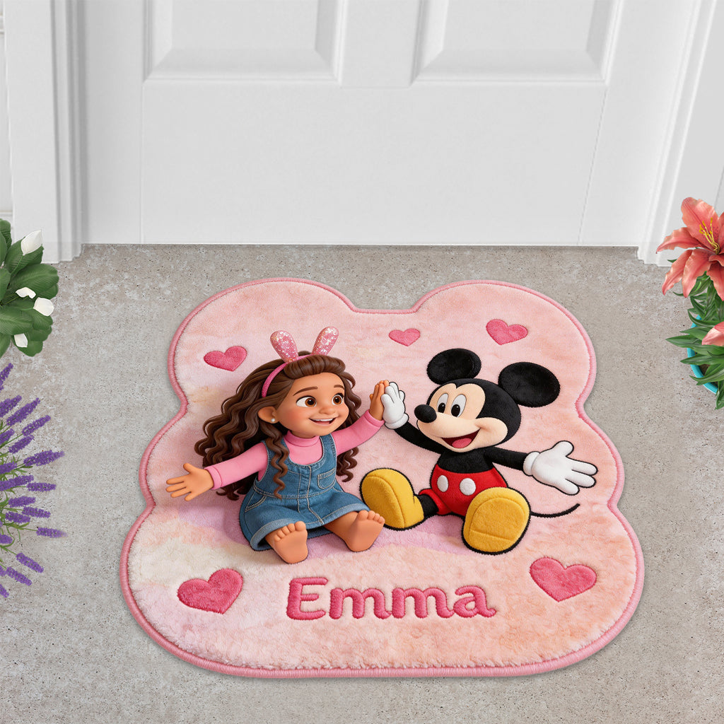 Magic Friends - Personalized Mouse Shaped Doormat/ Rug