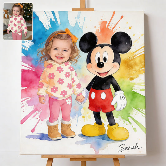 Custom Any Photo - Personalized Mouse Canvas And Poster