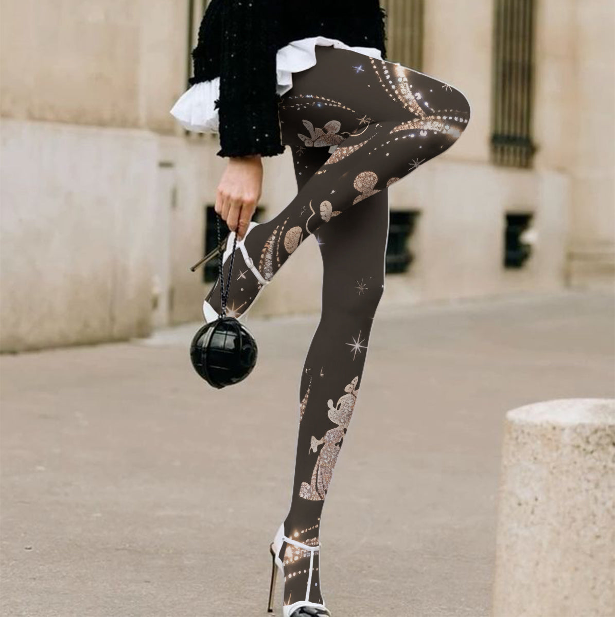 Trip To Magical Land - Personalized Mouse Women Pantyhose Tights