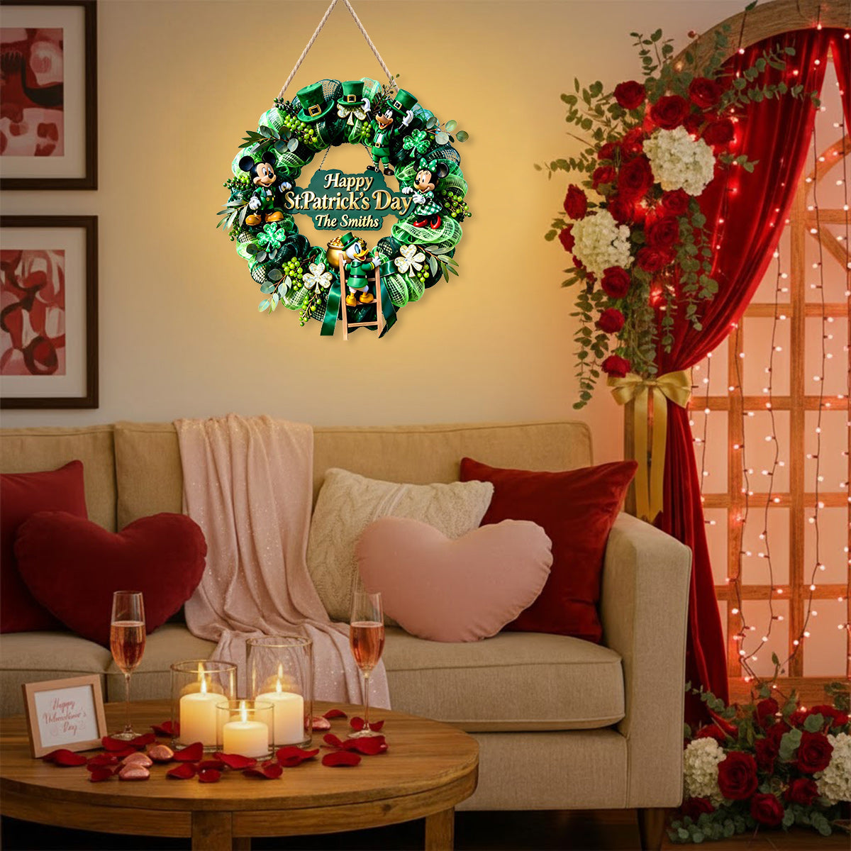 Cartoon Shamrock - Personalized Mouse LED Light Acrylic Sign