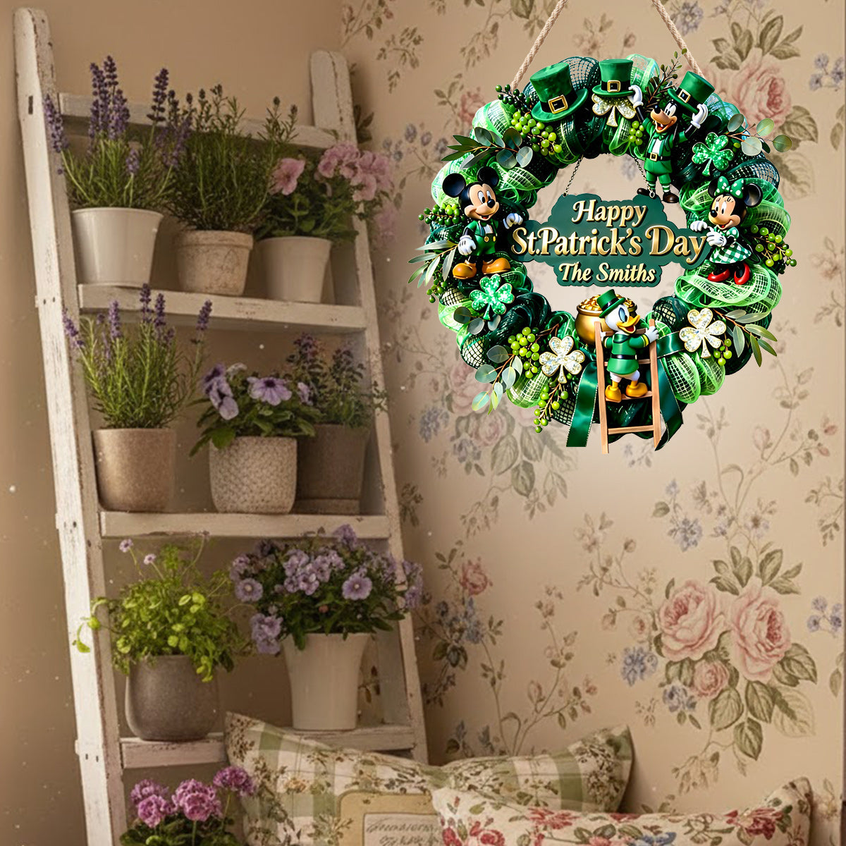 Cartoon Shamrock - Personalized Mouse LED Light Acrylic Sign