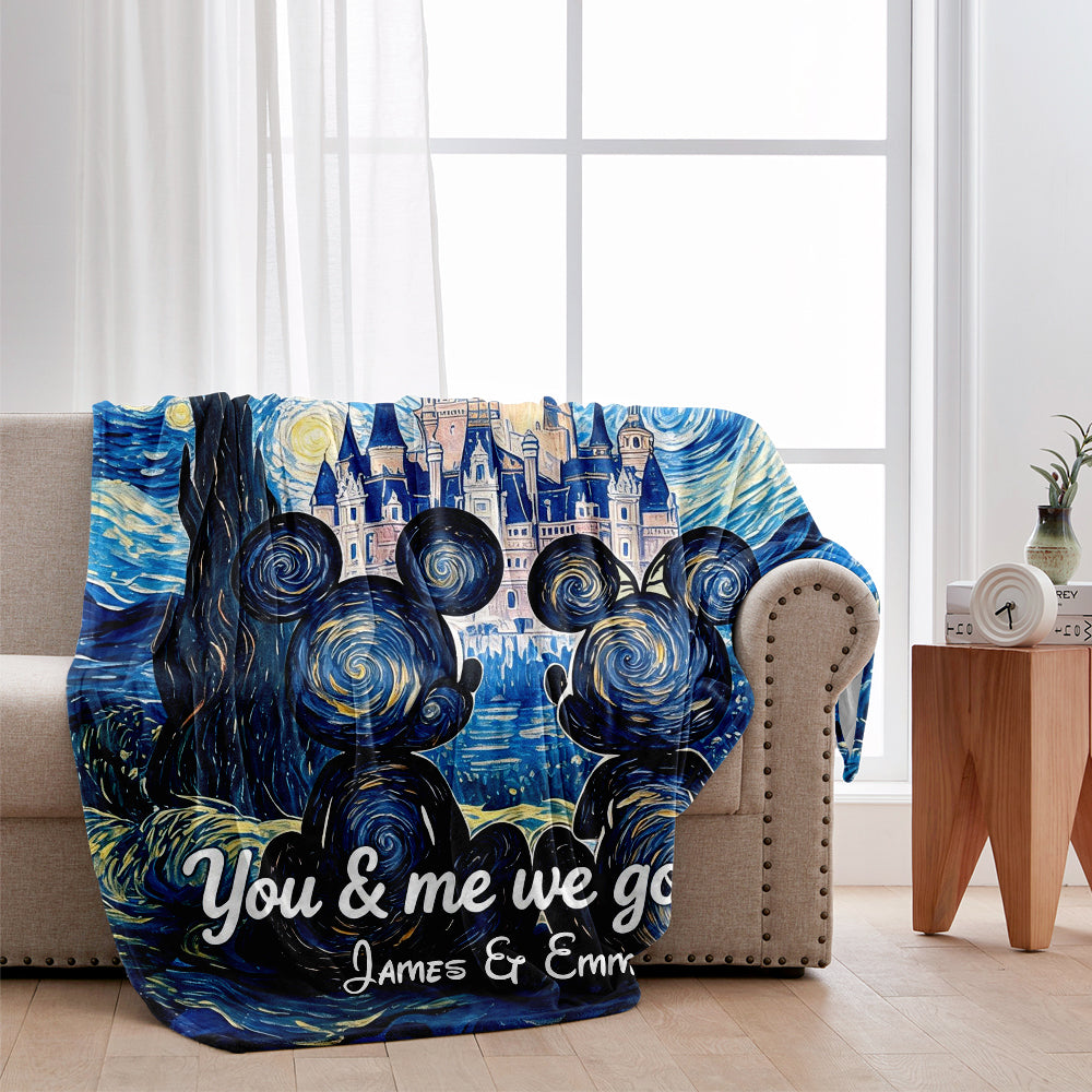 You & Me We Got This Star Night - Personalized Mouse Blanket