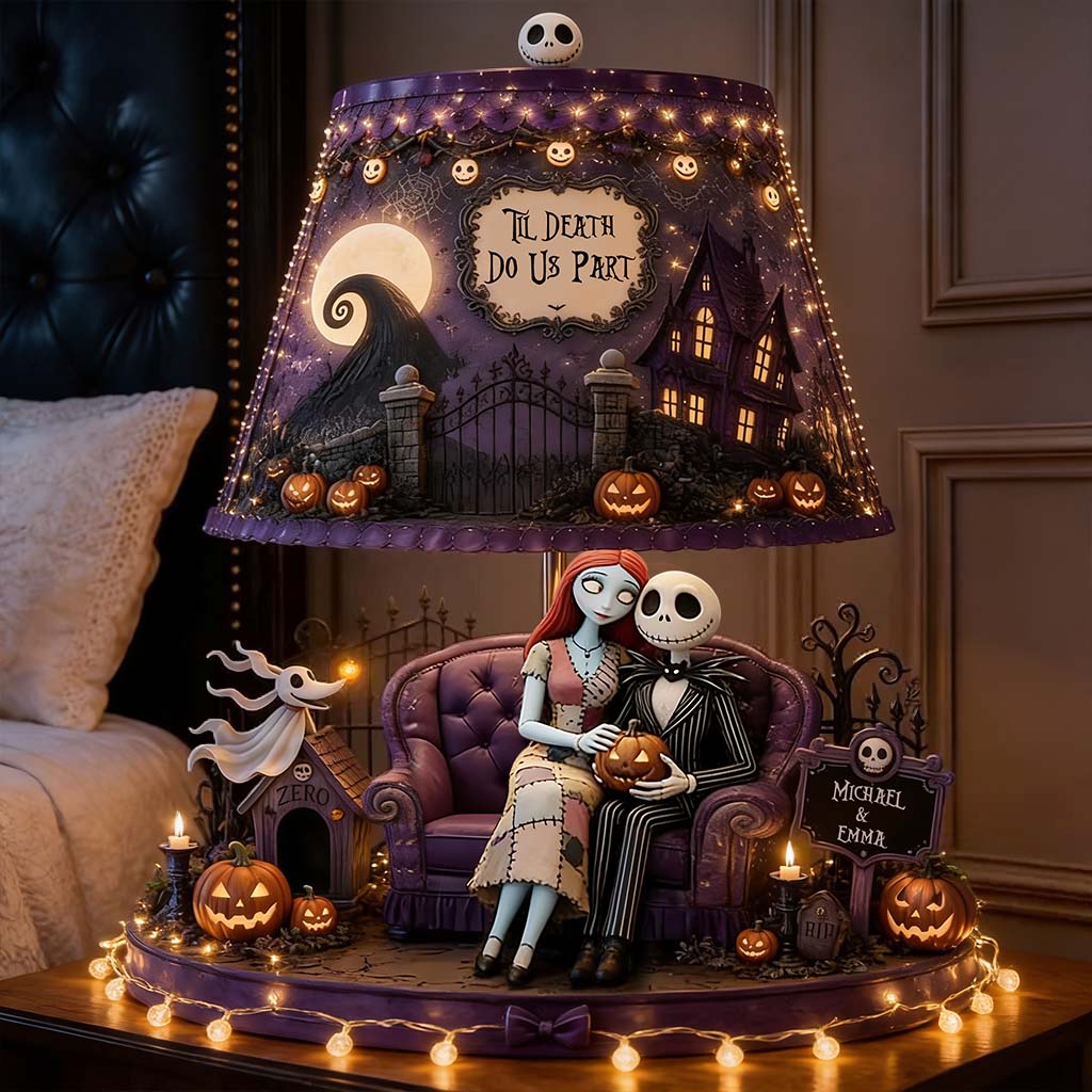 Til Death Do Us Part - Personalized Nightmare Acrylic LED Night Light