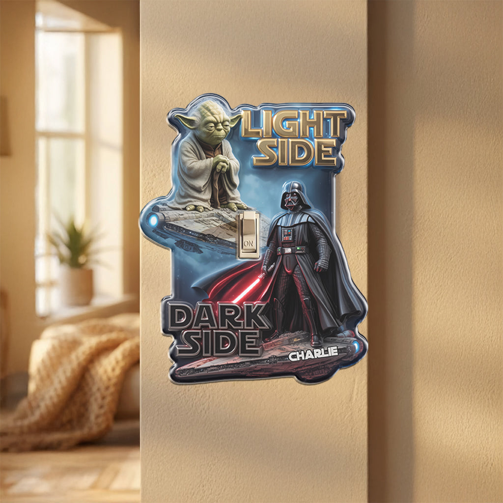 Light Side Dark Side - Personalized The Force Light Switch/ Outlet Cover