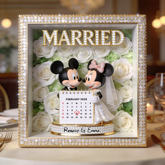 Happy Anniversary - Personalized Mouse Custom Shaped Acrylic Plaque
