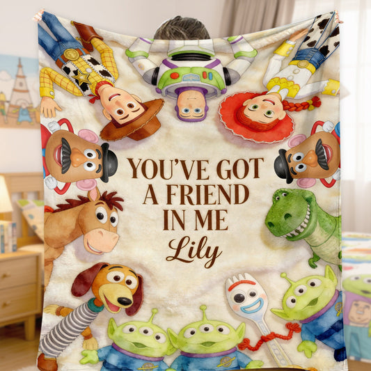 You've Got A Friend In Me - Personalized Movie For Kids Blanket