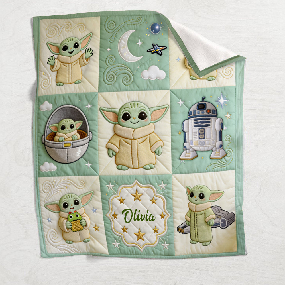Cute Baby - Personalized The Force Blanket