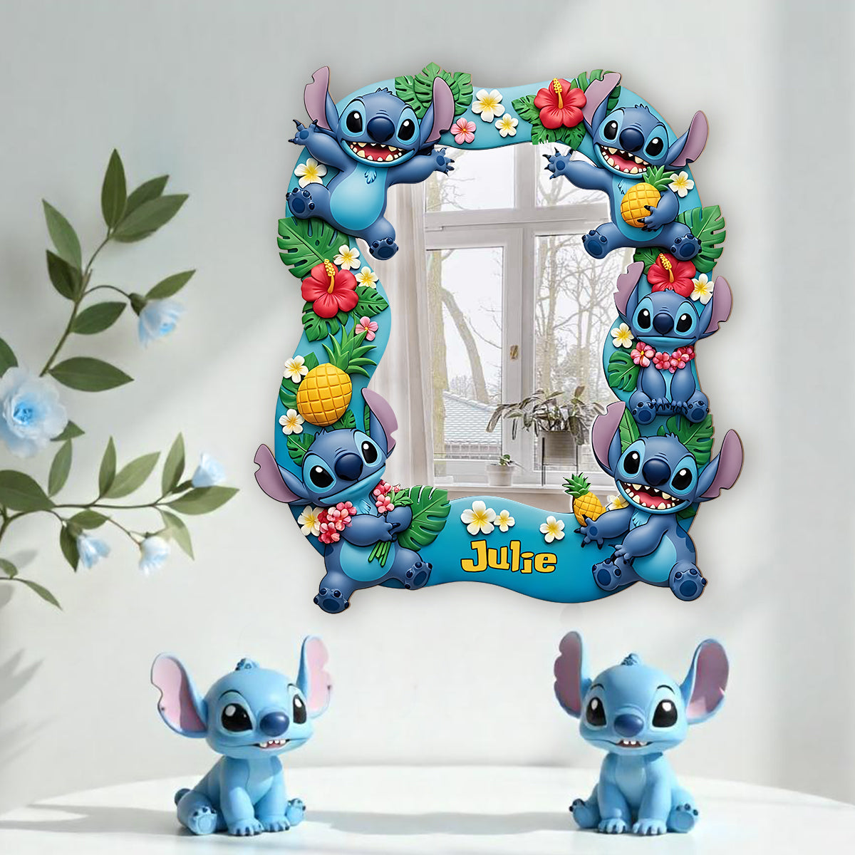 Ohana Means Family - Personalized Ohana Wall Hanging Mirror