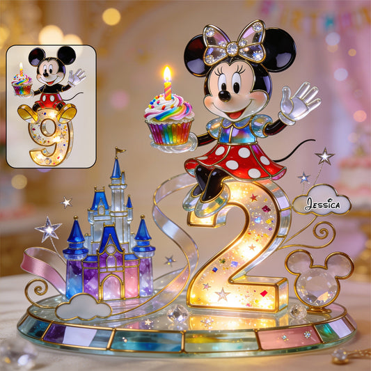 Birthday Gifts - Personalized Mouse 2-Side Printed Acrylic Plaque