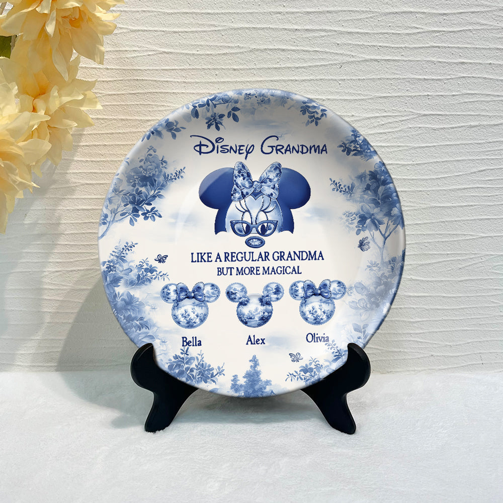 Magic Grandma - Personalized Mouse Ceramic Round Plate
