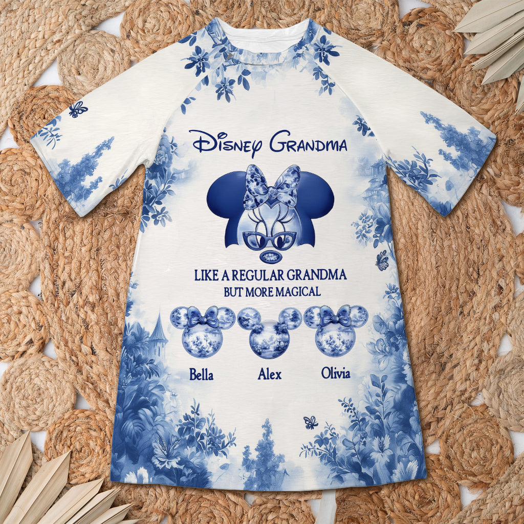 Magic Grandma - Personalized Mouse Sleep T-shirt Dress