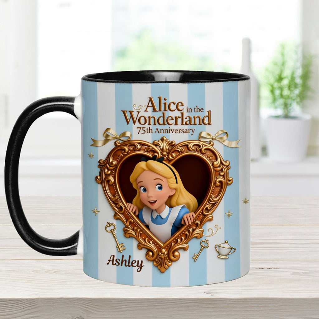 Wonder Gorl, Drink Me Mug - Personalized Mouse Accent Mug