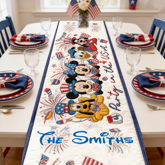 Party In The USA - Personalized Mouse Table Runner