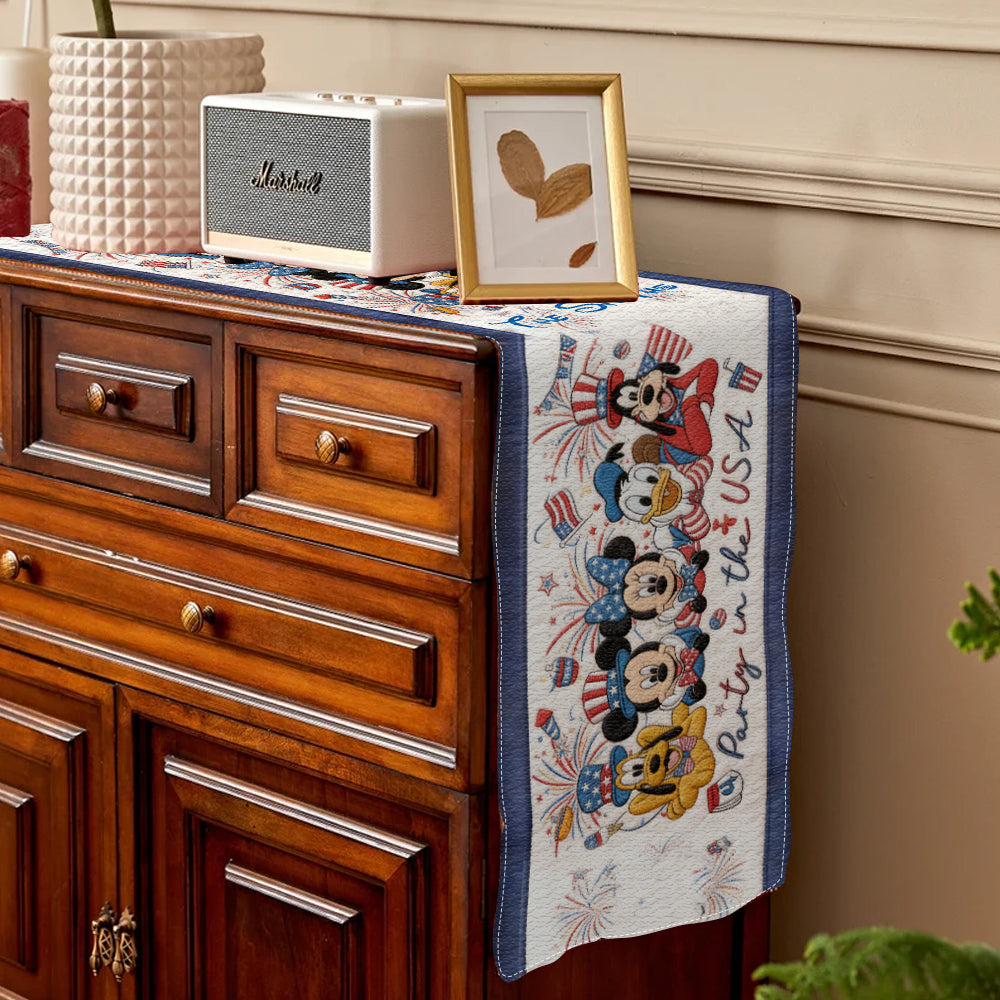 Party In The USA - Personalized Mouse Table Runner
