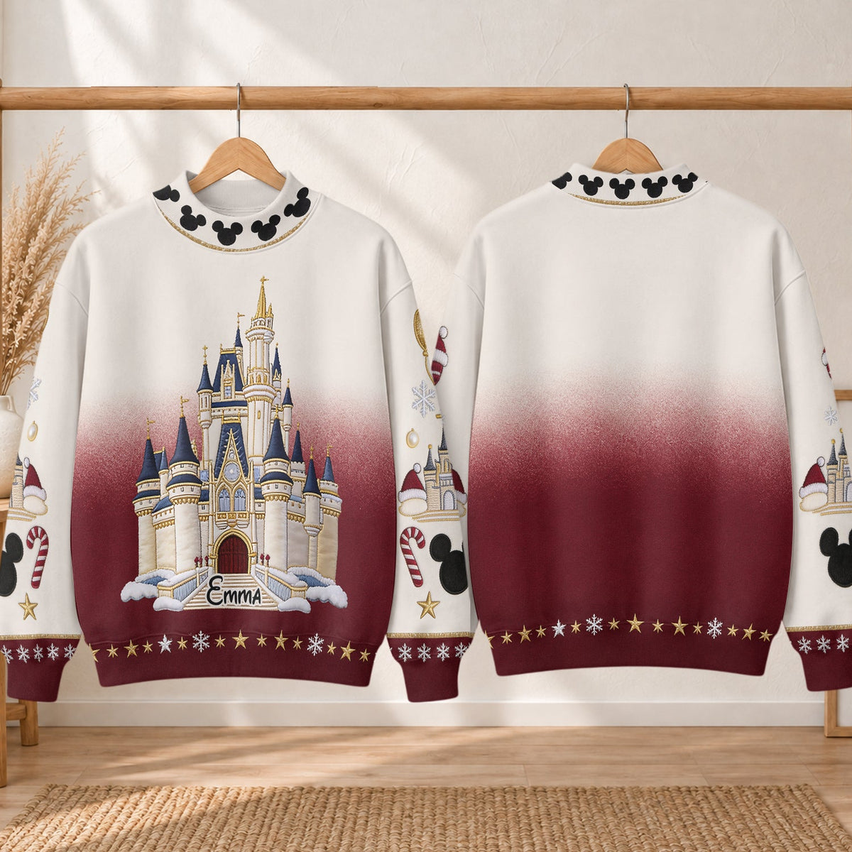 Magic Castle - Personalized Dream Trip Mock Neck Sweatshirt