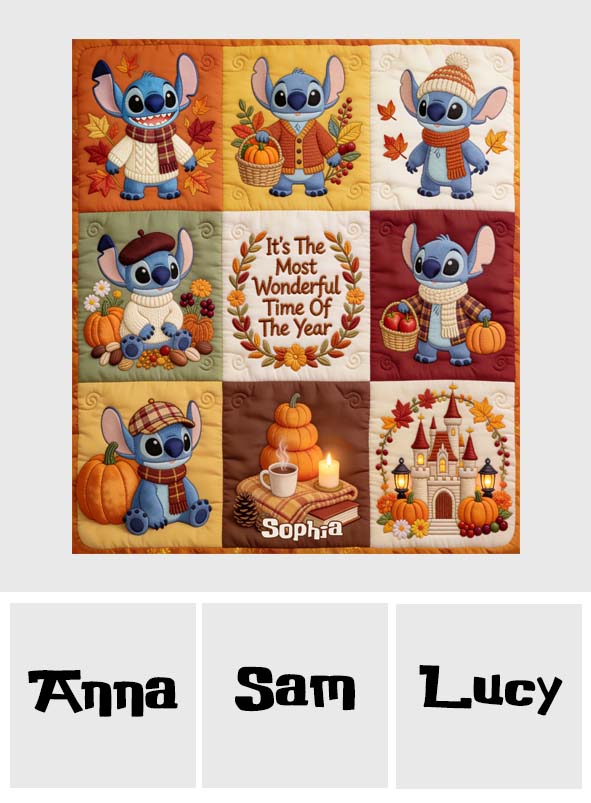 It's The Most Beautiful Of The Year - Personalized Ohana Blanket