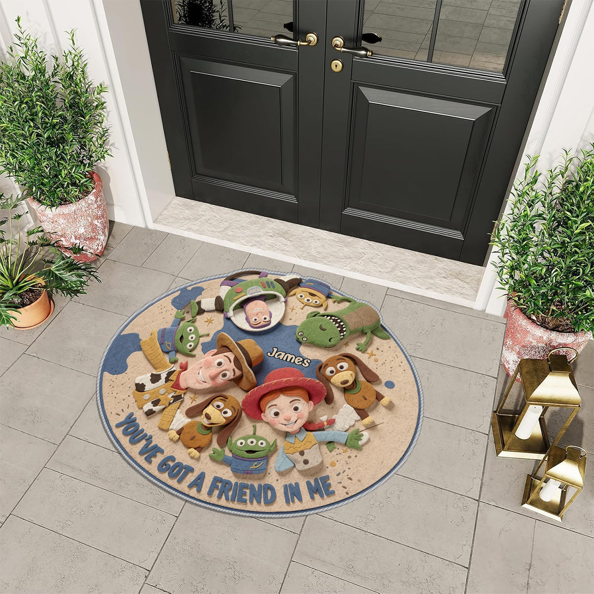 You've Got A Friend In Me - Personalized Movie For Kids Non-Slip Tufted Rug
