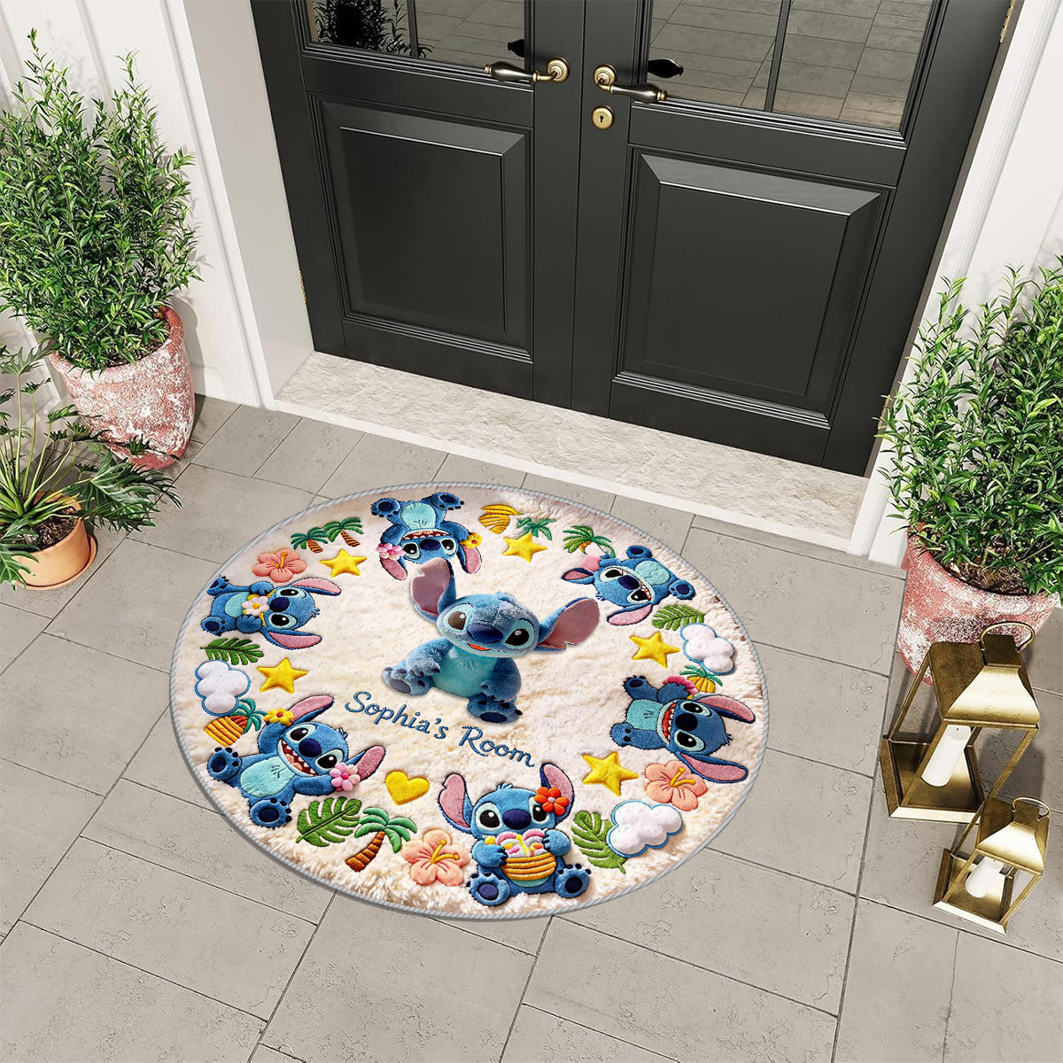 Ohand Means Family - Personalized Ohana Non-Slip Tufted Rug