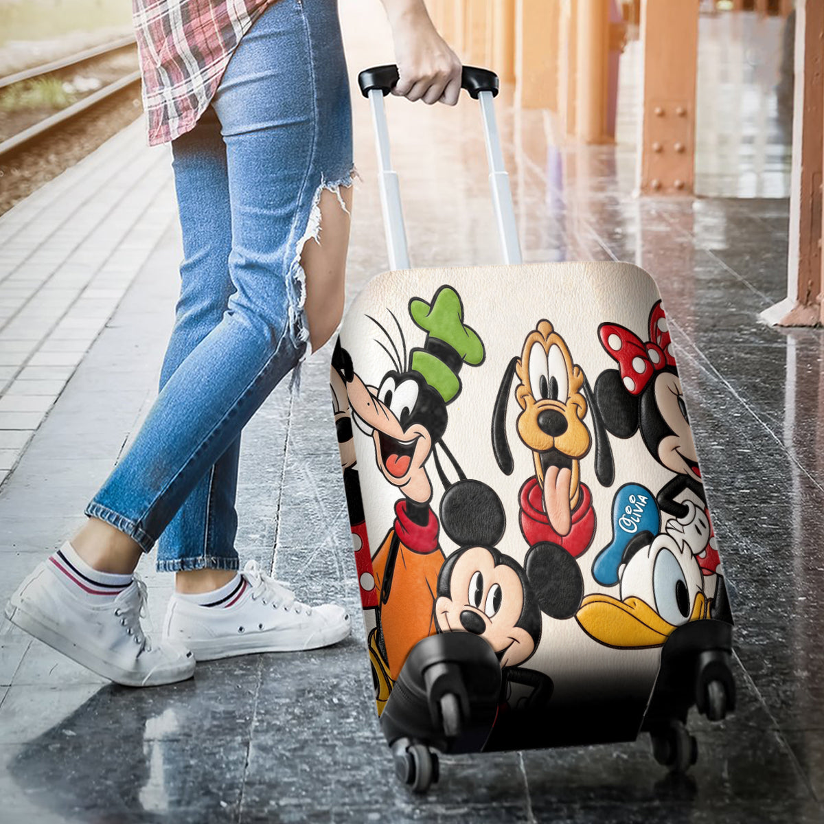 Friends - Personalized Mouse Luggage Cover