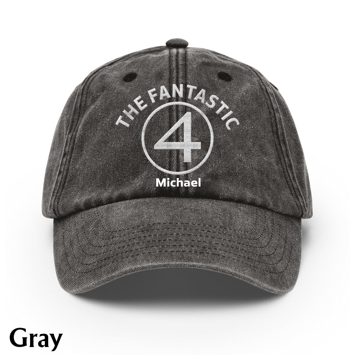 The Fantastic - Personalized Marvelous Universe Washed Denim Cap