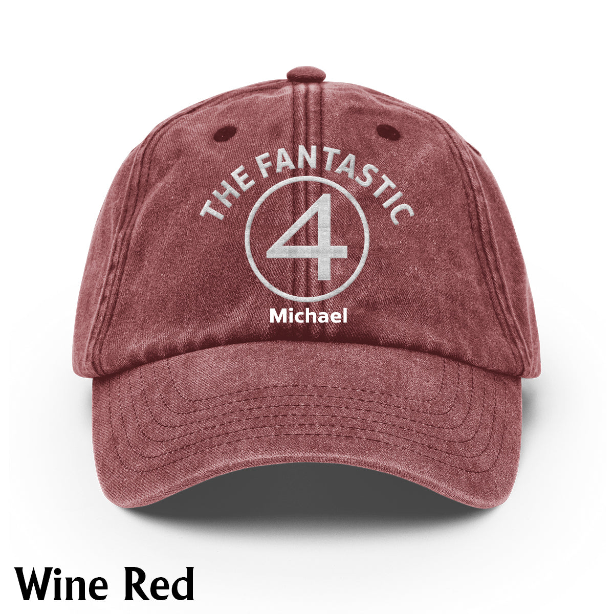 The Fantastic - Personalized Marvelous Universe Washed Denim Cap