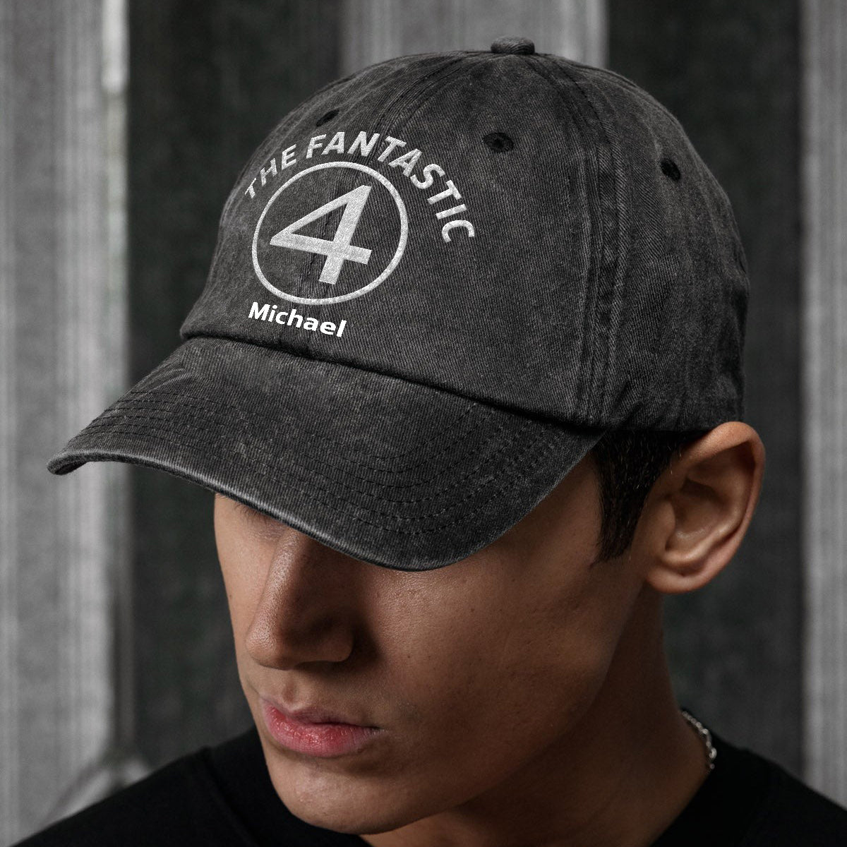 The Fantastic - Personalized Marvelous Universe Washed Denim Cap