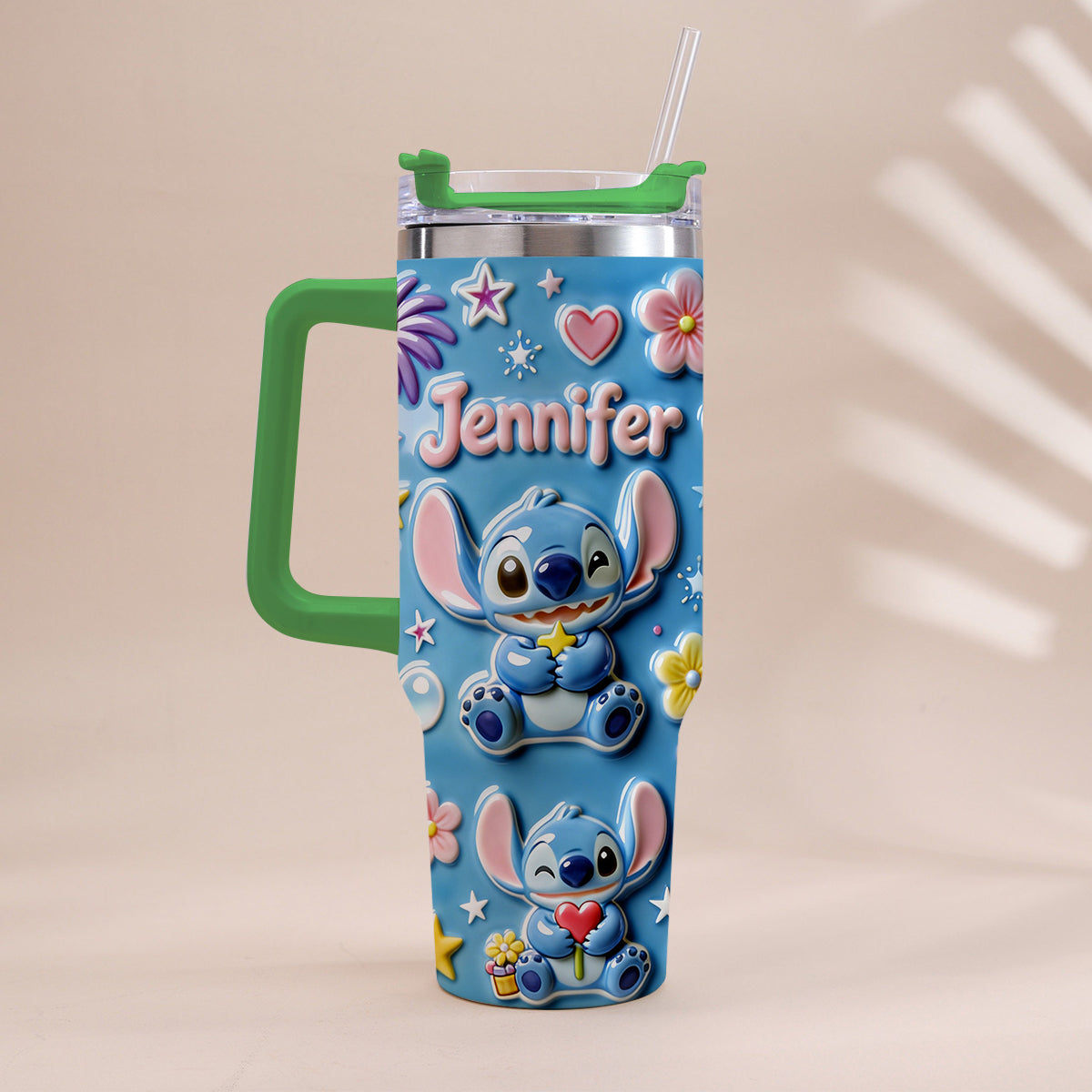 Ohana Means Family - Personalized Ohana Tumbler With Handle