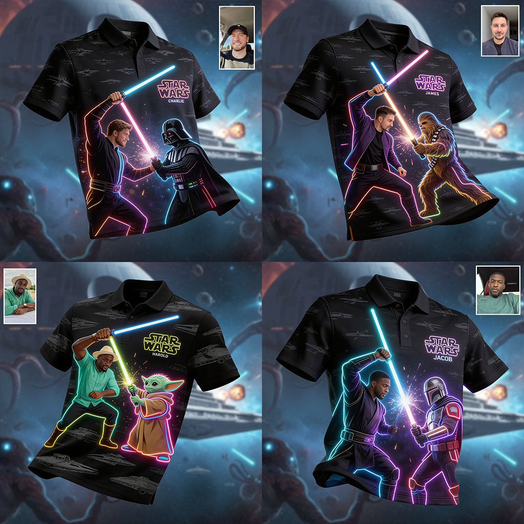Space Warriors - Personalized The Force Polo Shirt
