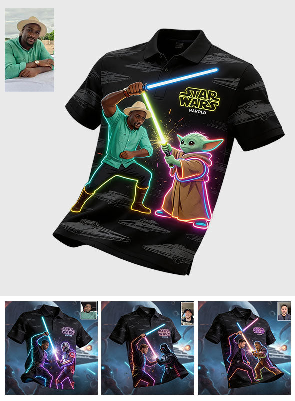 Space Warriors - Personalized The Force Polo Shirt