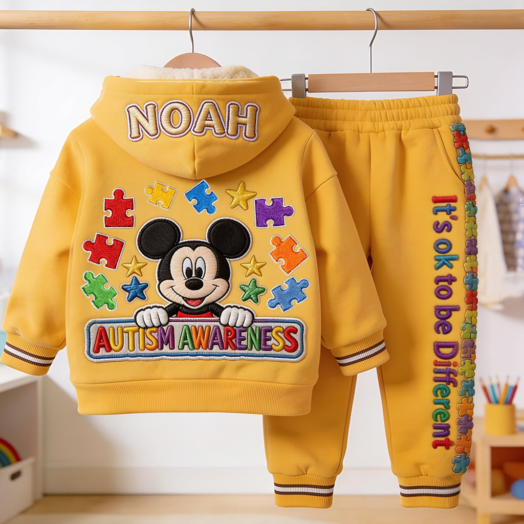 Autism Awareness - Personalized Autism Awareness Kid Hoodie & Kid Jogger Sweatpants
