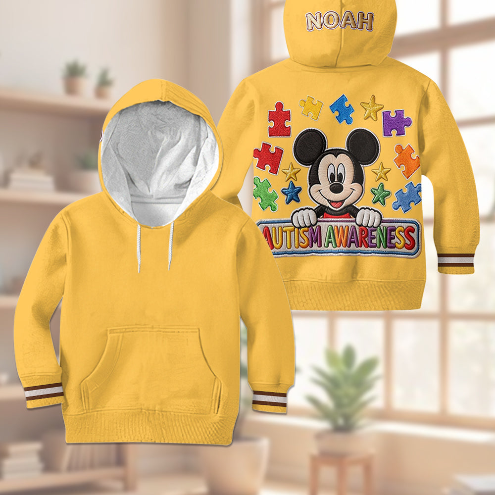 Autism Awareness - Personalized Autism Awareness Kid Hoodie & Kid Jogger Sweatpants