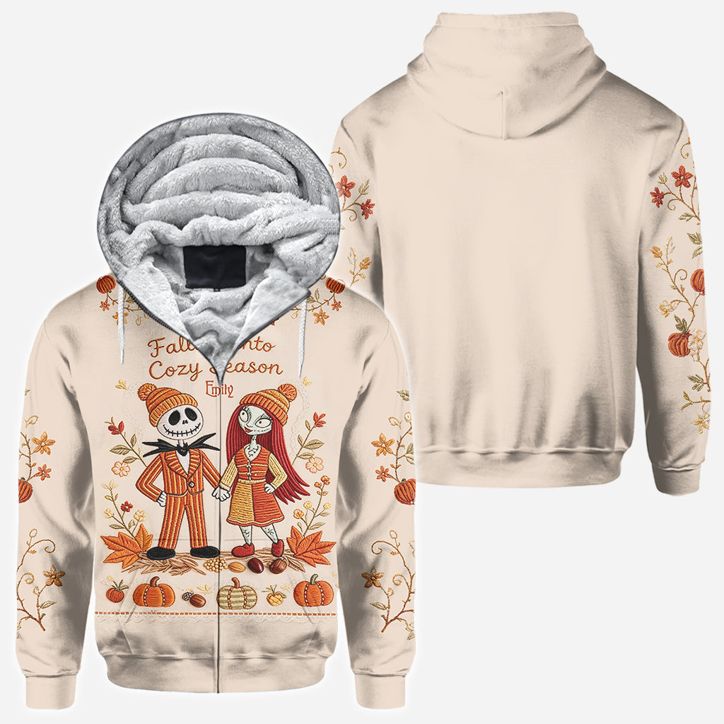 Nightmare Couple Autumn Vibes - Personalized Nightmare All Over Shirt