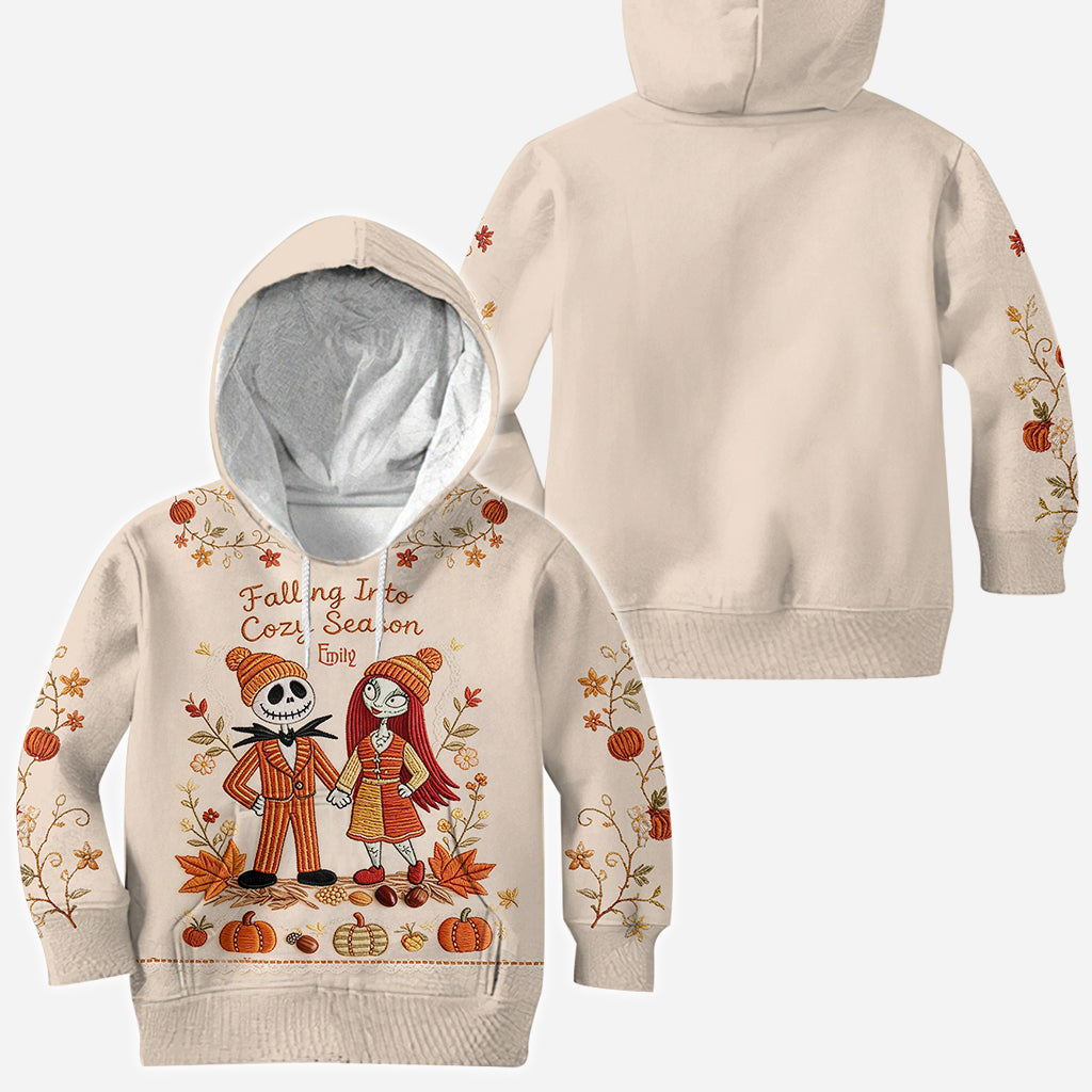 Nightmare Couple Autumn Vibes - Personalized Nightmare All Over Shirt