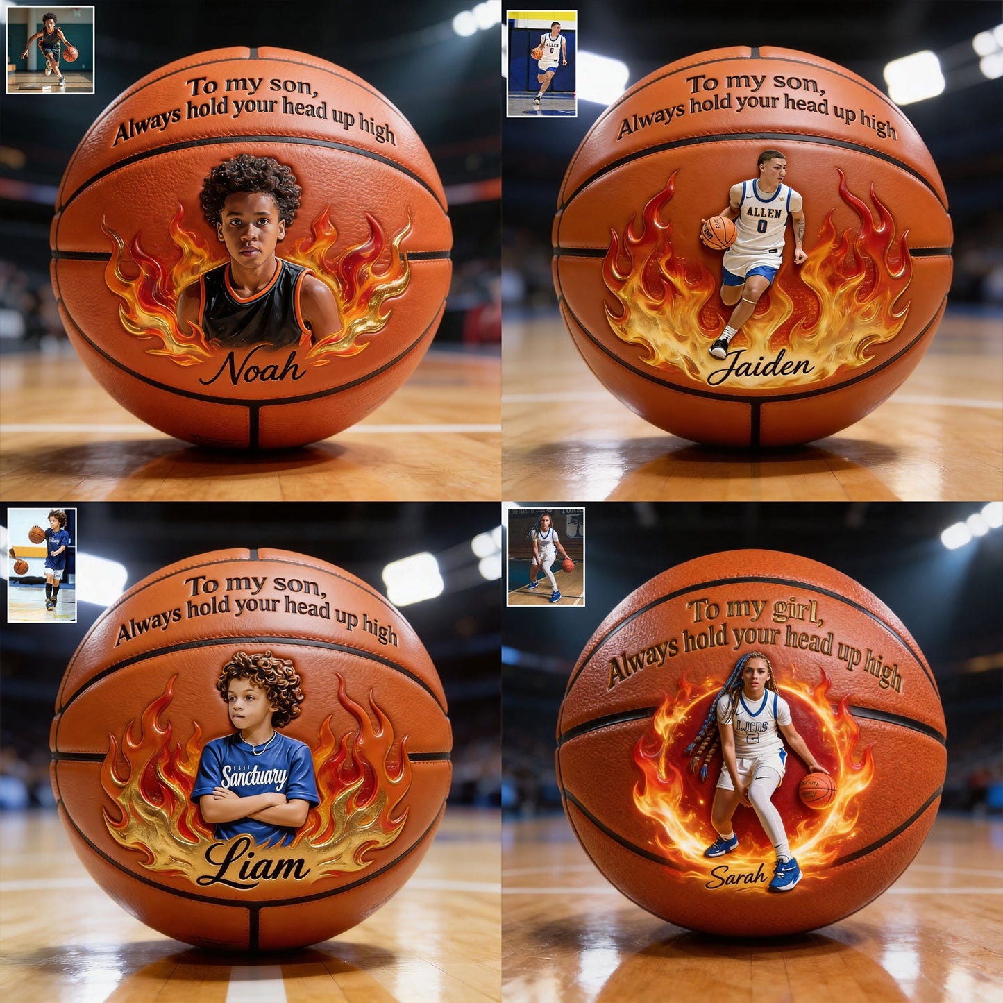 Believe In Yourself - Personalized Basketball Multi-Sport Ball