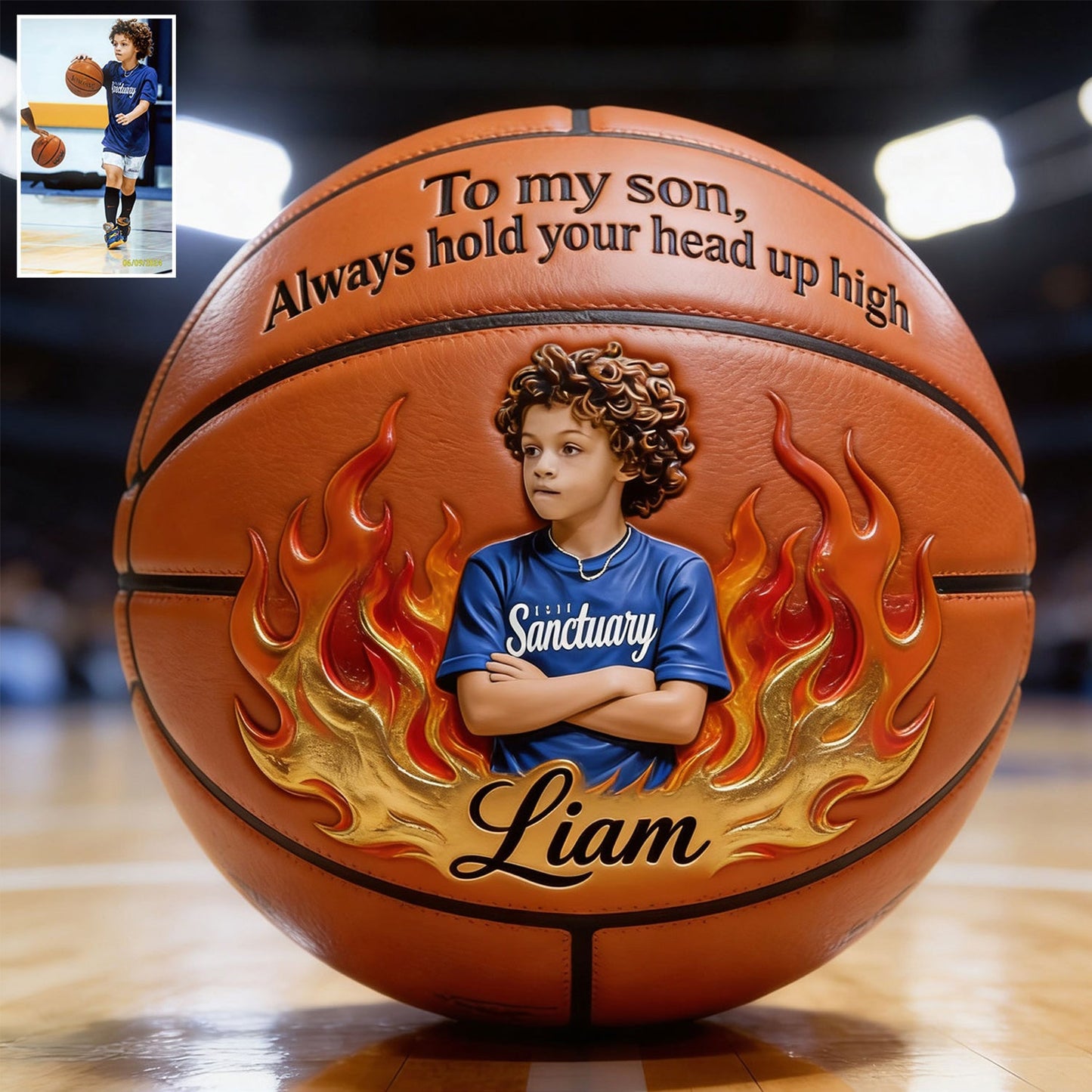 Believe In Yourself - Personalized Basketball Multi-Sport Ball