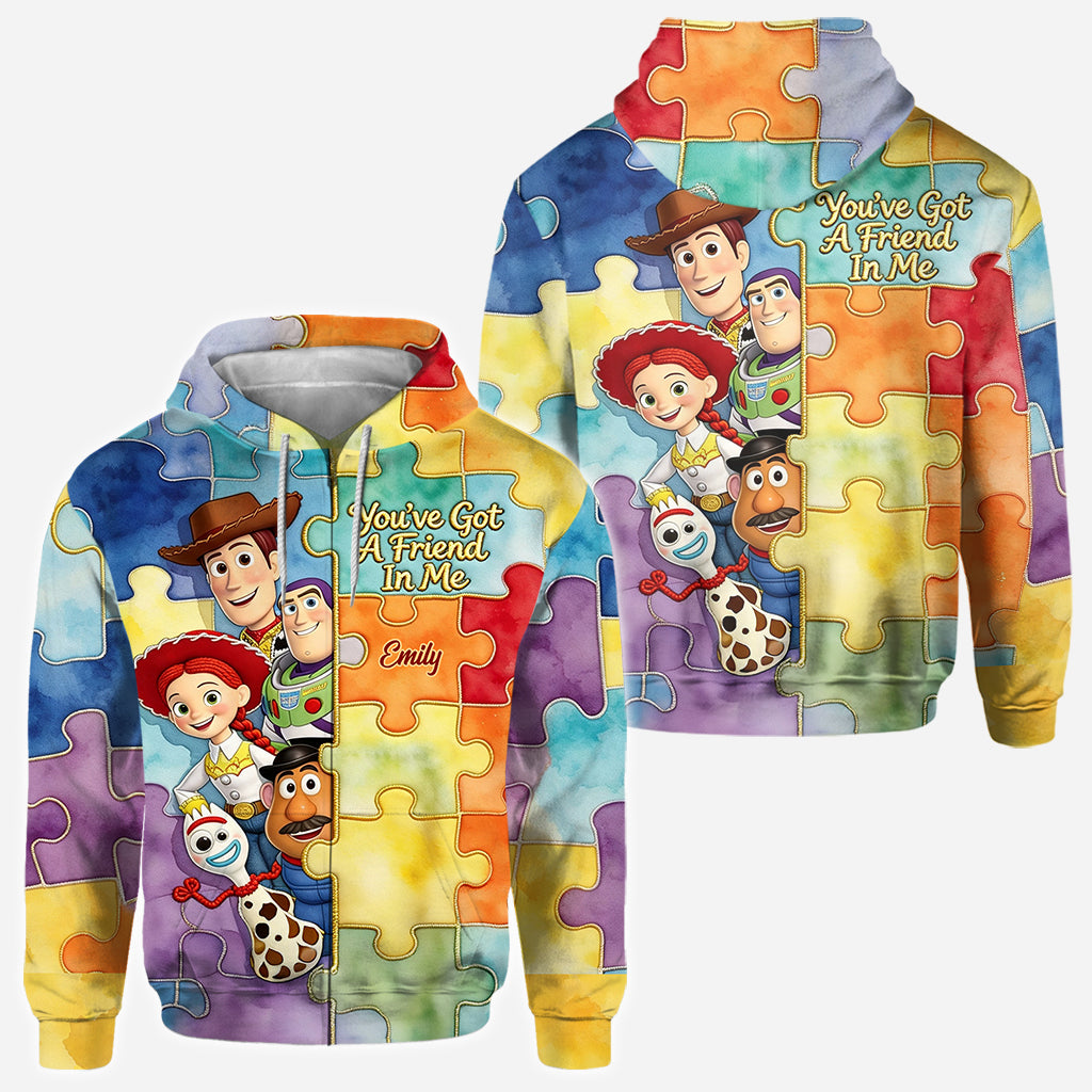 You've Got A Friend In Me - Personalized Autism Awareness All Over Shirt