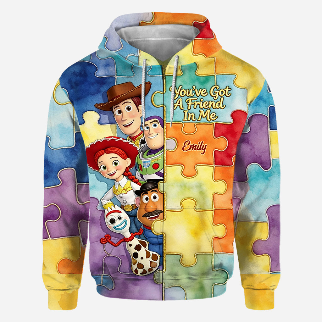 You've Got A Friend In Me - Personalized Autism Awareness All Over Shirt