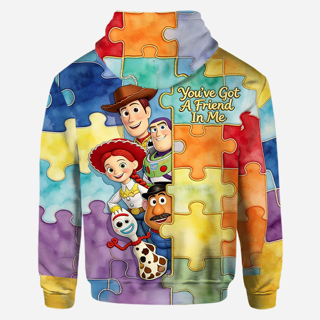 You've Got A Friend In Me - Personalized Autism Awareness All Over Shirt