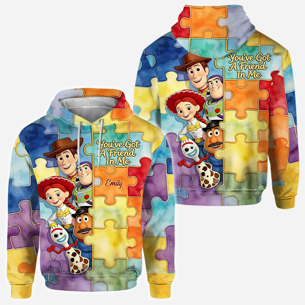You've Got A Friend In Me - Personalized Autism Awareness All Over Shirt