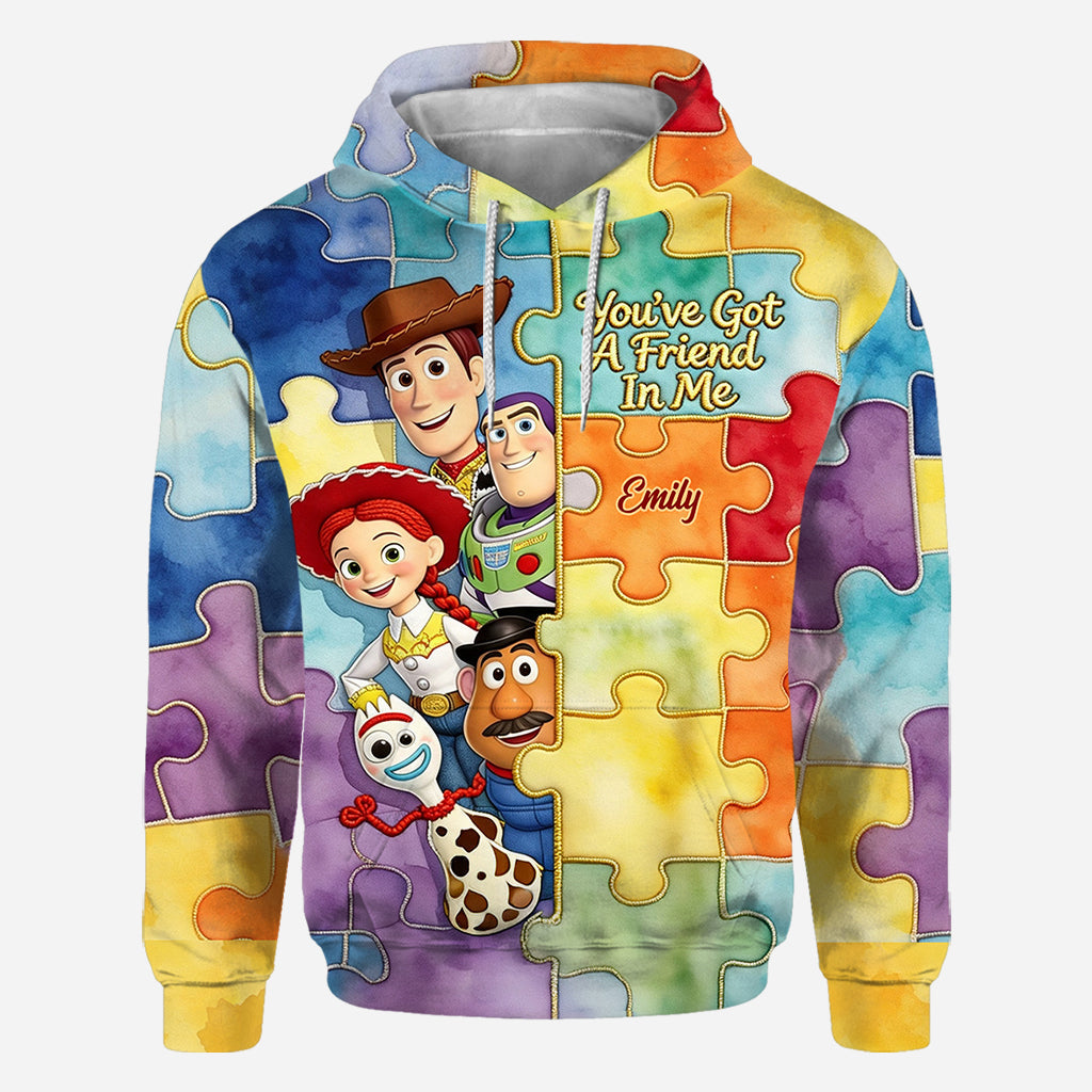 You've Got A Friend In Me - Personalized Autism Awareness All Over Shirt