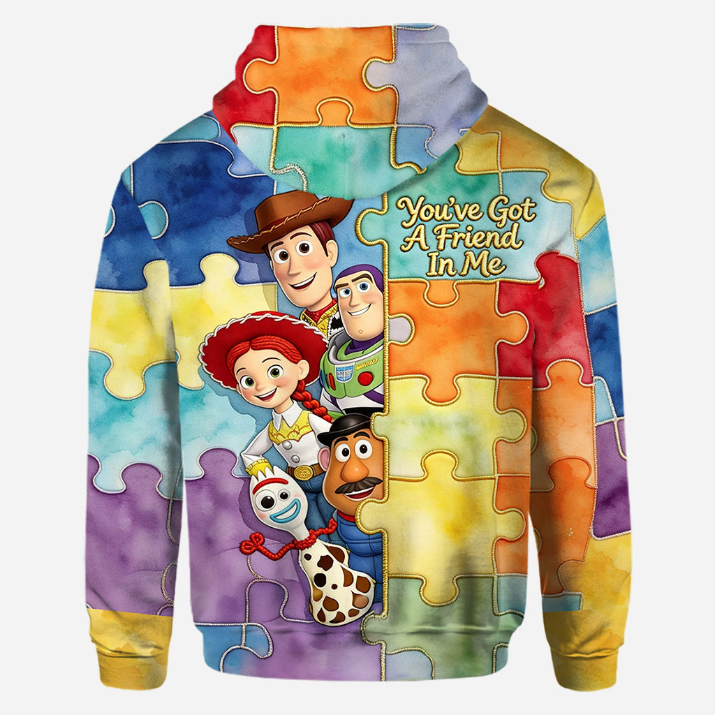 You've Got A Friend In Me - Personalized Autism Awareness All Over Shirt