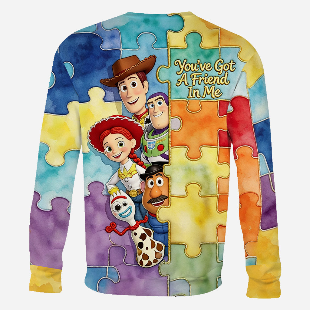 You've Got A Friend In Me - Personalized Autism Awareness All Over Shirt