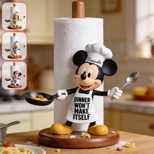 Won't Make Itself - Personalized Mouse Paper Towel Stand