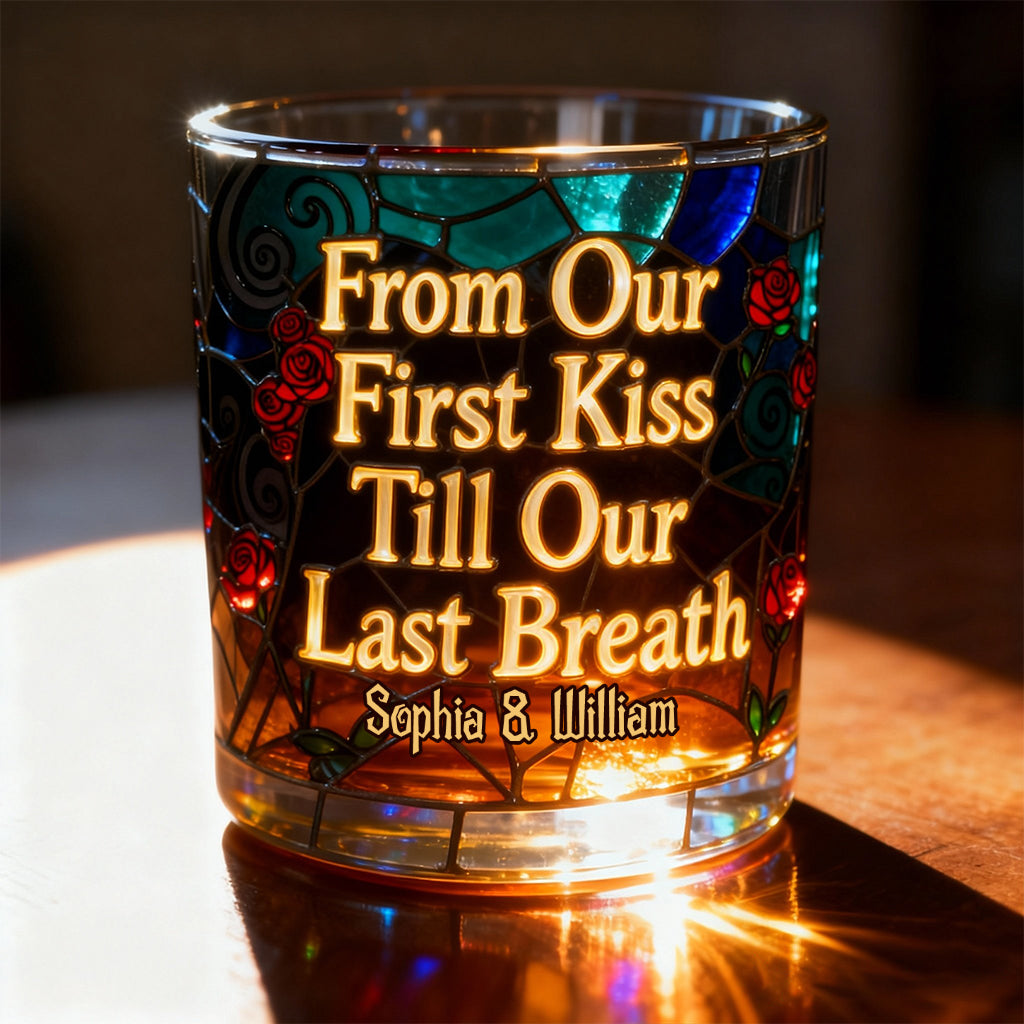 From Our First Kiss - Personalized Nightmare Whiskey Glass