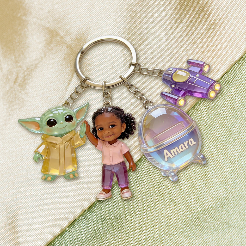 The Force Of Friendship - Personalized The Force Premium Keychain With Charms