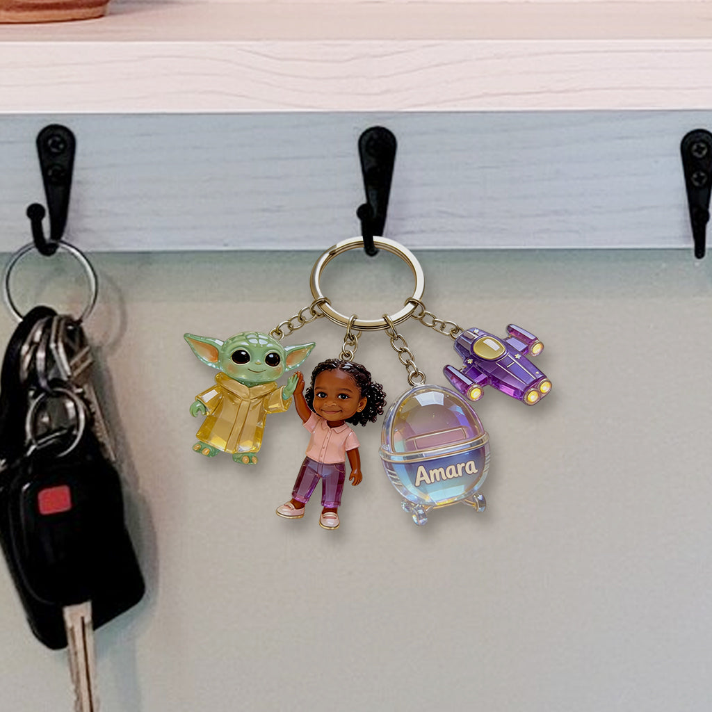 The Force Of Friendship - Personalized The Force Premium Keychain With Charms