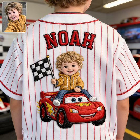 Little Racer - Personalized Racing Lover Baseball Jersey